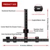 SILIENTWERK Cabinet Hardware Jig, Precision All Aluminum Alloy Accurate Fast