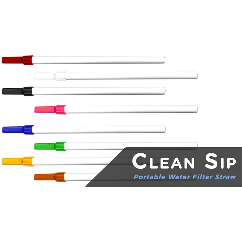 Set of 3 - Water Filter Straw Ionic Portable Purification