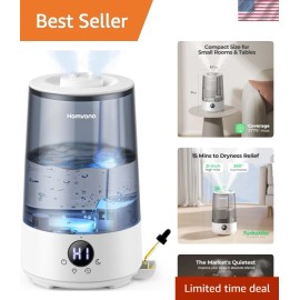 BPA-Free 3.6L Cool Mist Ultrasonic Humidifier with Night Light & Aroma Diffuser