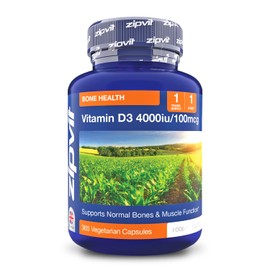 Zipvit Vitamin D3 4000IU Softgels, High Strength Vitamin D Supplement, Immune Support, 12 Months Supply, 360 Vegetarian Easy to Swallow Softgels