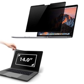 WIKIPARTS Laptop Privacy Screen 14 Inch for (16:9 Aspect Ratio) Ratio, Anti-Spy Privacy Filter & Anti Glare Blue Light Blocking Protector Shield