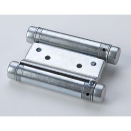 1 Double Action Spring Hinge, Furniture Hinge, galvanised Metal, 75 mm