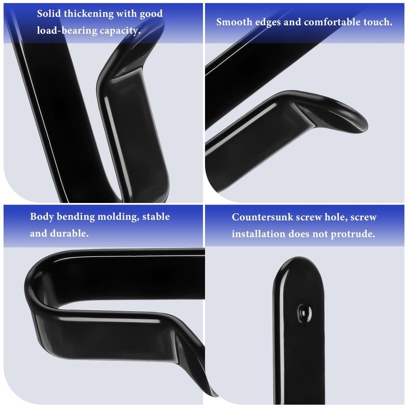 ZWIN 4Pcs Snowboard Horizontal Wall Mount Clips Holders