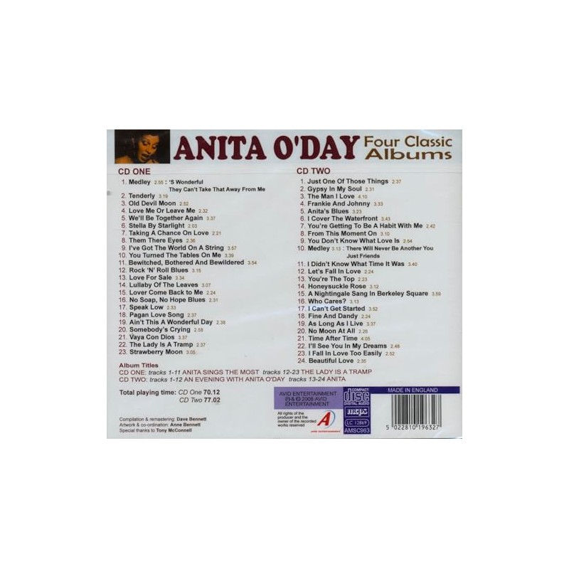 Anita O'Day / Four Classic Albums