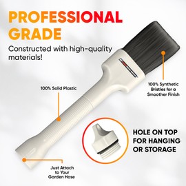 EZ Clean Paint brush (2" Angled), Pro Grade Paint Brush, Garden Hose Attachment, Latex, Acrylic & Oil Paints, Stains, Interior & Exterior Home Improvement