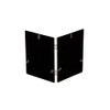 5x7 Silver Plated Flat Edge Double Photo Picture Frame -
