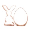 Easter Cookie Cutter Pair 4.5 inch Tall Bunny / 4