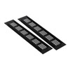 Gadpiparty 2pcs Aluminum Alloy Breathable Mesh Air Vent Grille for