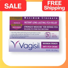 Vagisil Maximum Strength Feminine Anti-Itch Cream 1 oz