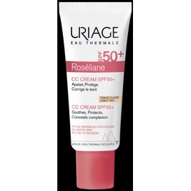 Uriage Roseliane CC Cream Spf50+ Light Tint 40ml Ενυδατική Κρέμα Κατά της Ερυθρότητας Με χρώμα