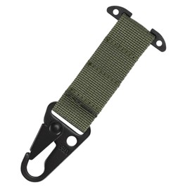 Lunari Carabiner Strap Molle System Tactical Hook Key Holder Hanging Airsoft Outdoor, green