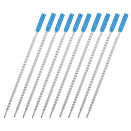 MengRan 4.5'' Ballpoint Ink Pen Refills for Twist Pens,1mm Medium Tip, Compatible with Cross Pen Refills (8511)(10 Pcs Blue Ink)