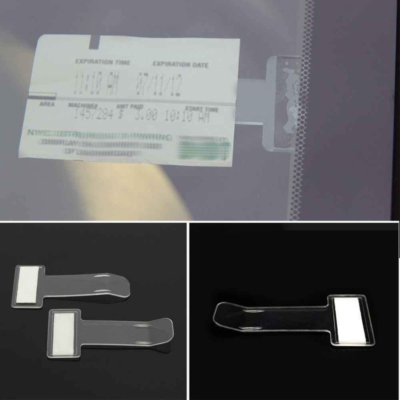 2 x Parking Permit Holder Clip Note Holder Parking Permit