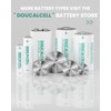 Doucalcell 9V Batteries 12 Pack, Max Power 9 Volt Alkaline