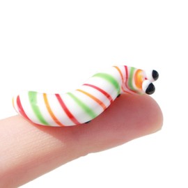 Crrezhai Mini Crystal Insect Glass Table Colorful Cute Figurines Hand Blown Decor Crystal Room Ornament Sculpture Women Gift