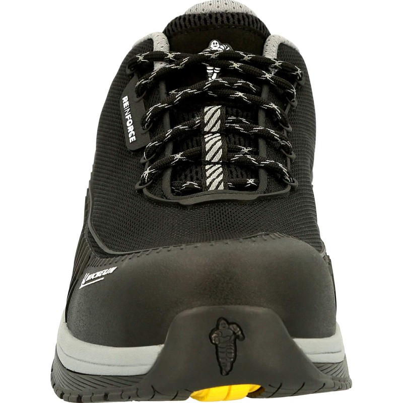 Athletic Work Shoe, Black Alloy Toe