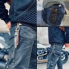 Leather Glove Holder Strap with Pure brass Clip Motorcycle Riding
