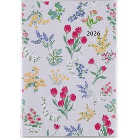247 Raffine Carne 1 Notebook, Takahashi Shoten 2026 Version, Floral Print, Monthly, B6 Size