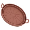 2PCS Fryer Silicone Liners Round 21cm Diameter with Handle Fryer