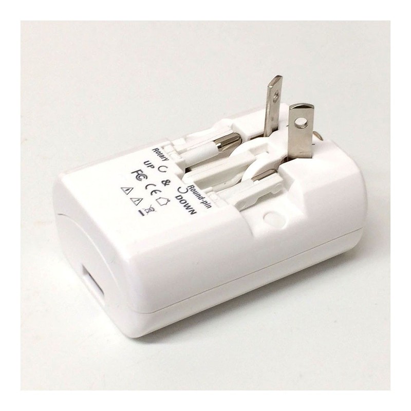 TI-165 A/C/O/SE/BF Type USB 2.1A Power Plug for International Travel