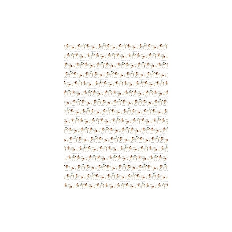 2 Sheets Married In 2025 Floral Numbers Wrapping Paper Classy