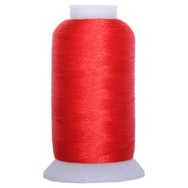 Threadart Polyester Machine Embroidery Thread by The Spool - 1000M - 40wt - Hundreds of Color Options - Foxy Red - No. 1037