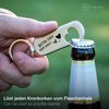 FABACH Bester Papa Schlüsselanhänger mit Flaschenöffner und Gravur "Bester Papa