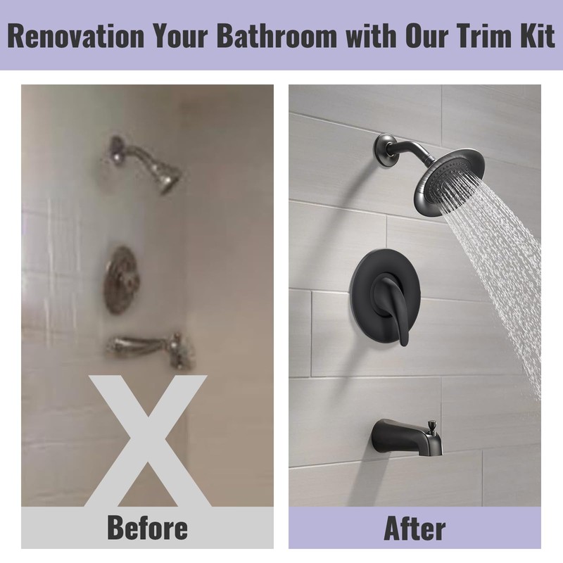 Shower Trim Kit for Moen Posi Temp Valve Replacement, Pressure