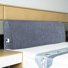 PYXAYS Headboard Wedge Pillow California King Headboard Pillow Memory Foam Reading Pillow Large Headboard Back Cushions for Bed Rest Dark Blue