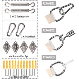Yeahmart Sun Shade Sail Triangle 3.6x3.6x3.6m with Fixing Kit Waterproof Anti-UV Sunscreen Awning Canopy 98% UV Block for Outdoor Garden Patio Party Backyard Yard Camping with Free Rope, Sand