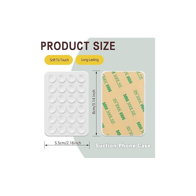 Yellow Suction Cup Mobile Phone Holder with 24 Suction Cup