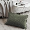 Fancy Homi 2 Pack Olive Green Lumbar Decorative Throw Pillow