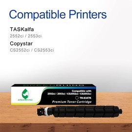 GREENRHINO Compatible Toner Cartridge Replacement for Kyocera TK-8347 TK8347K (1T02L70US0) to use for TASKalfa 2552ci, 2553ci and Copystar CS2552ci, CS2553ci (Black, 1-Pack)