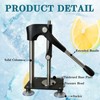 Dsyisvia Black Heavy Duty Hand Juicer Press,Metal Lemon Squeezer with