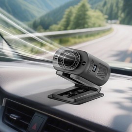 AddAcc Rechargeable Car Fan, 14500mAh Battery Powered, Max 67Hrs Cooling, 5 Powerful Speed Car Seat Fan with LED Light, 360° Rotatable, Air Circulation for Car, Sedan, Vehicle, Van, Truck, SUV, RV