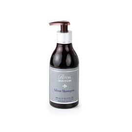 Mejor champú plateado 300 ml | Champú púrpura para cabello rubio y gris | Champú para cabello rubio y cabello gris | Champú con luces para cabello rubio y plateado | Champú antiamarillo | Sin parabenos | Royal Moroccan Argan Oil Productos para el cabello