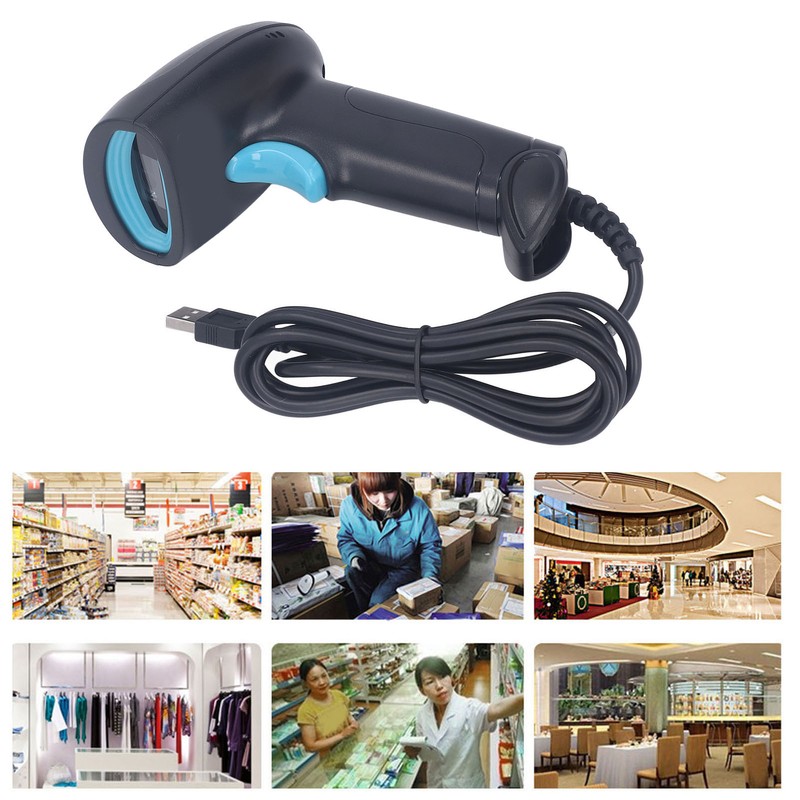 Wired Barcode Scanner High Accuracy Quick Response Smart Voice QR