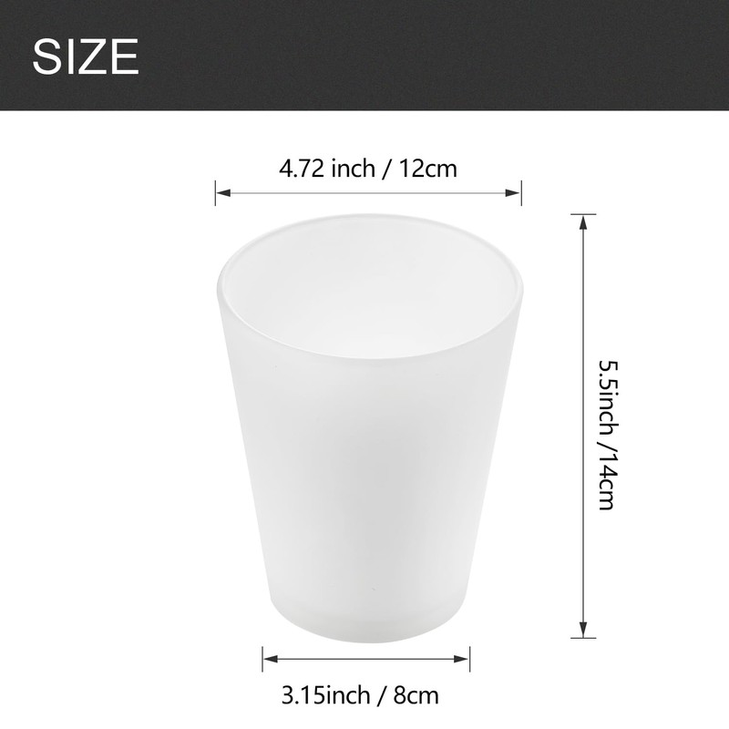 MIAOMEIO Fixture Replacement Frosted Glass Shade, E26 Base with 1-5/8"