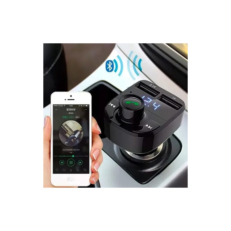 Transmisor FM Bluetooth Yixoo para Auto con Manos Libres y