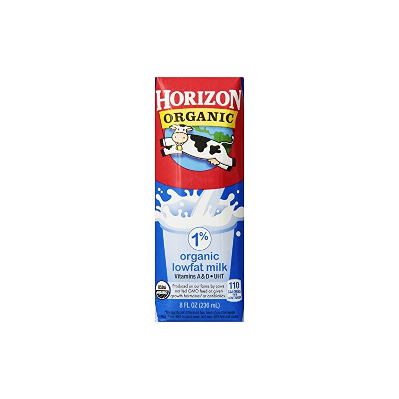 Horizon Organic Milk, 8 Ounce ,18 Count