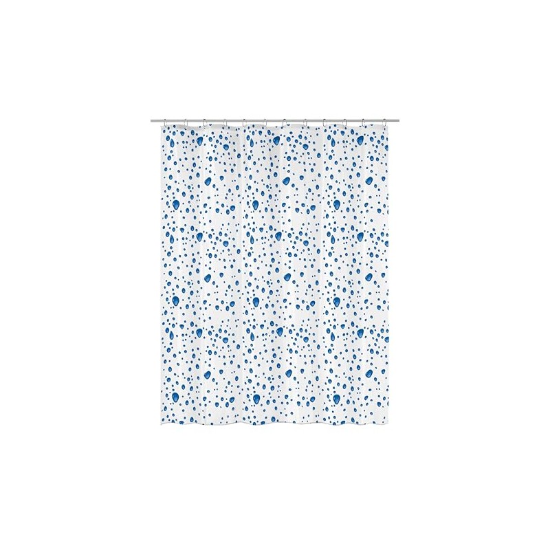 Kleine Wolke Shower Curtain, 100% PEVA, Blue, 180x200 cm