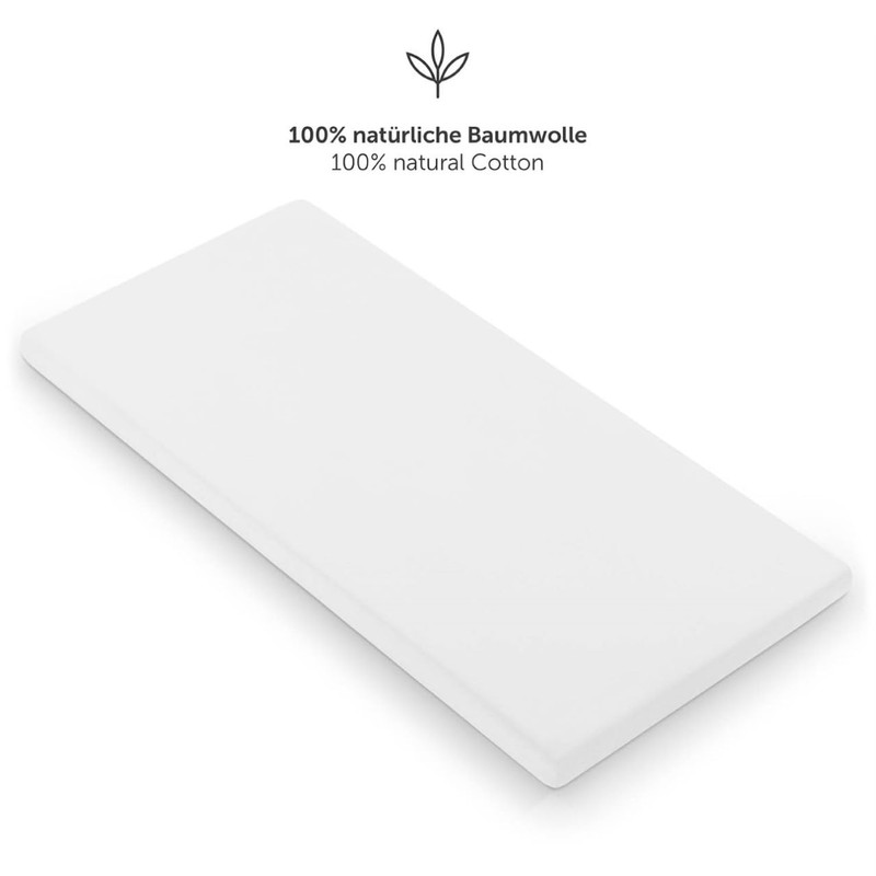 Laleni Jersey Fitted Sheet for Side Bed, Oeko-Tex Certified Bassinet/Pram