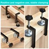 Pack of 4 C Clamps, Clamping Range 10-57 mm Table