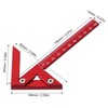 Topyond Centre Gauge 105 mm Aluminium Alloy Ruler Precise Wood
