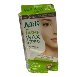 Nad's. Tiras De Cera Facial Para Mujer Caja Dañada