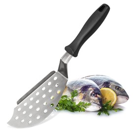 FM PROFESSIONAL Fmprofessional Colour Fish Slice, Stainless Steel, Black, 50 X 50 X 20 cm