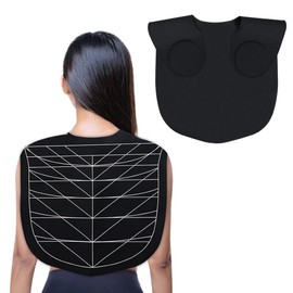 Silicone Hair Cutting Guide Collar - Waterproof Cutting Mat for Hair Stylist - Hair Cutting Cape with Guidelines Weighted Neck Wrap for Salon Home
