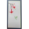 Papyrus Card Hummingbird Design Blank Inside Envelope and Seal