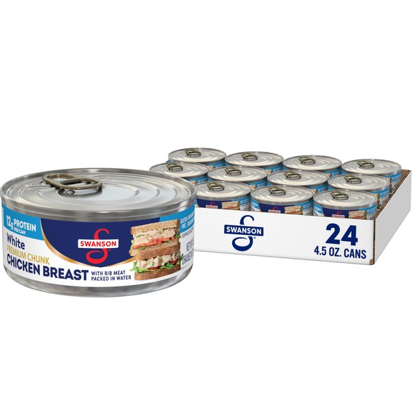 Swanson White Premium Chunk Canned Chicken Breast in Water, Fully
