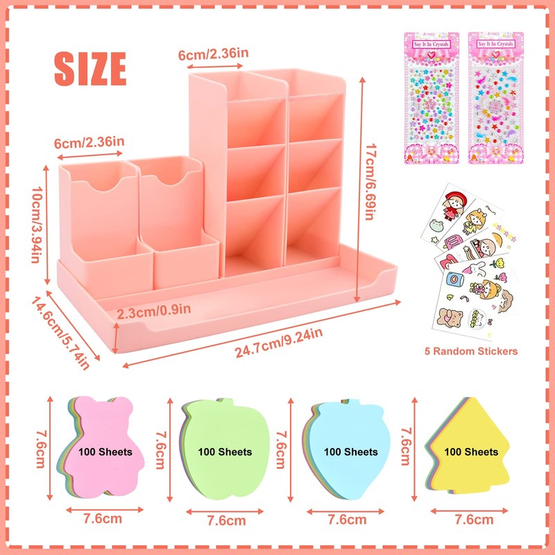 TWBEST Desk Organiser, Pack of 5 Free Combinable Pen Box